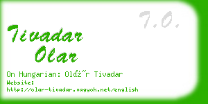 tivadar olar business card